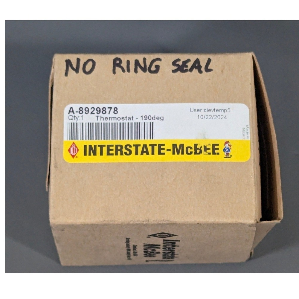 Interstate-McBee A-8929878 Engine Thermostat 190 Degree Heavy Duty New No Seal